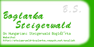 boglarka steigerwald business card